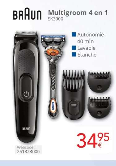 Braun Multigroom 4 en 1 SK3000