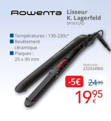 Rowenta Lisseur K. Lagerfeld SF161LFO