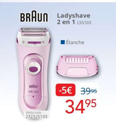 Braun Ladyshave 2 en 1 LS5103