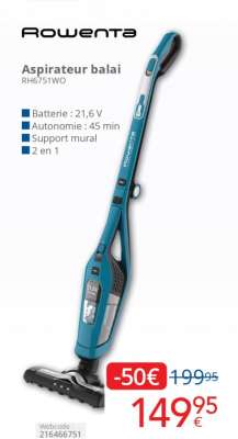 Rowenta Aspirateur balai RH6751WO