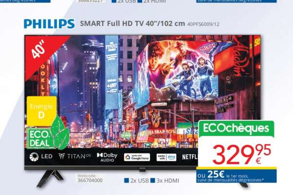 PHILIPS SMART Full HD TV 40"/102 cm