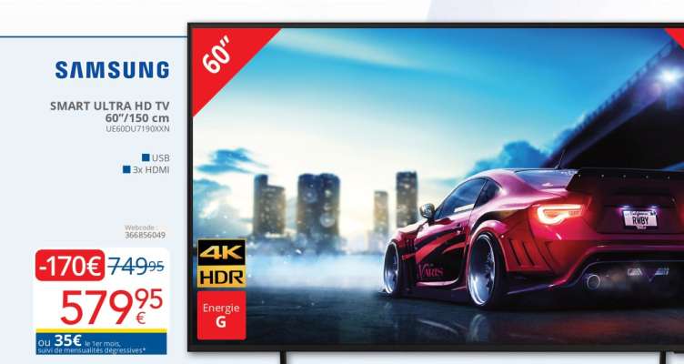 Samsung Smart Ultra HD TV 60"/150 cm