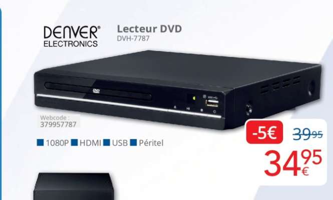 Lecteur DVD DENVER ELECTRONICS DVH-7787