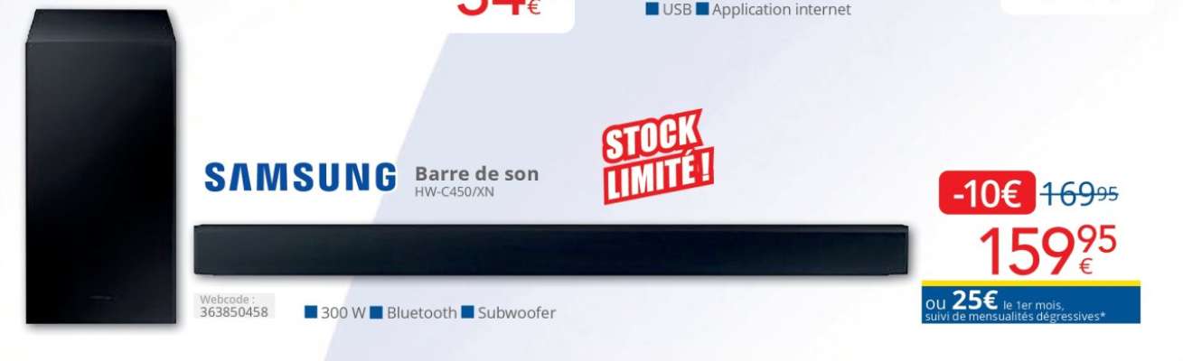 Samsung Barre de son HW-C450/XN