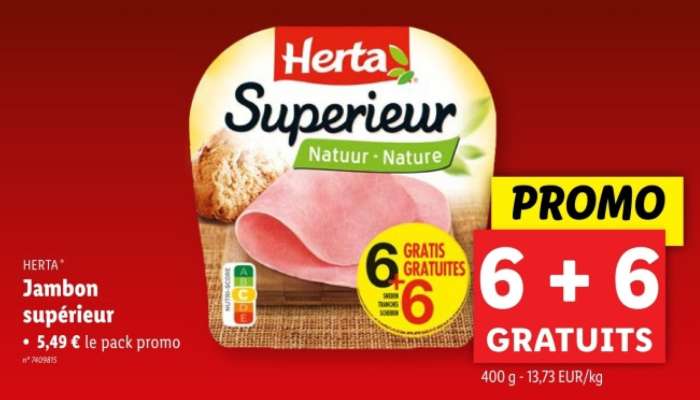 Herta Jambon supérieur