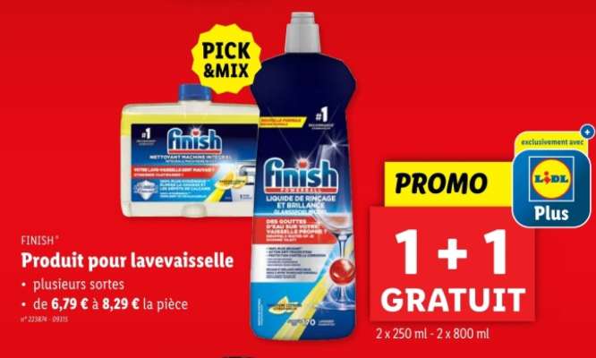 Finish Produit pour lave-vaisselle