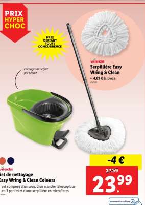 Vileda Serpillière Easy Wring & Clean