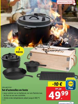 Set d’ustensiles en fonte