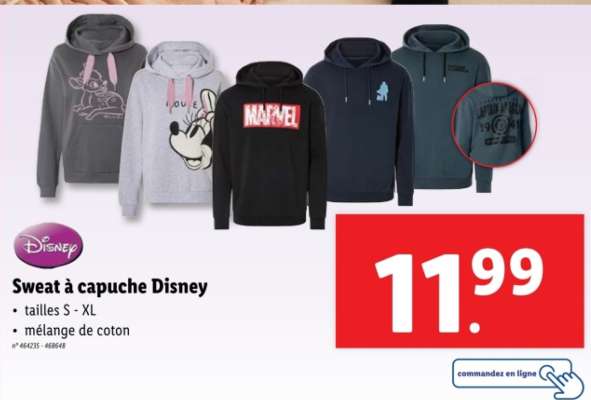 Sweat à capuche Disney