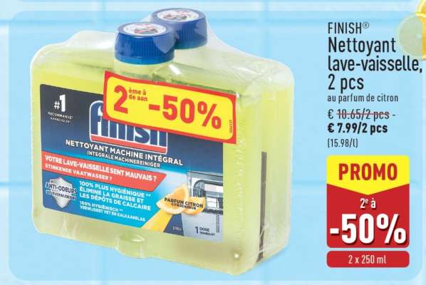 FINISH Nettoyant lave-vaisselle, 2 pcs