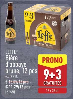 LEFFE® Bière d'abbaye brune, 12 pcs