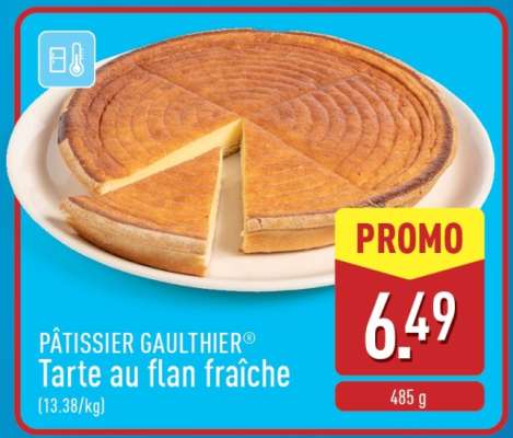 PÂTISSIER GAULTHIER Tarte au flan fraîche