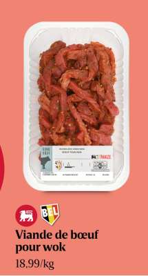 Viande de bœuf pour wok