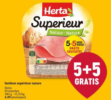 Jambon supérieur nature
