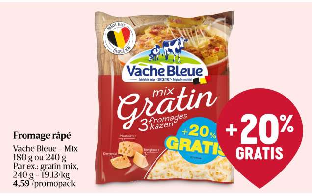 Vache Bleue - Mix Gratin 3 fromages
