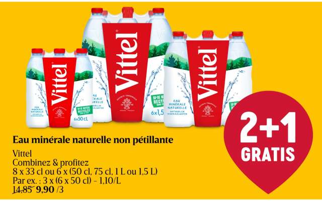 Eau minérale naturelle non pétillante