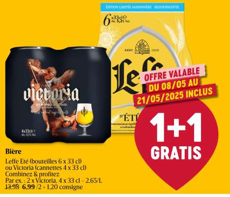 Bière Leffe Été ou Victoria
