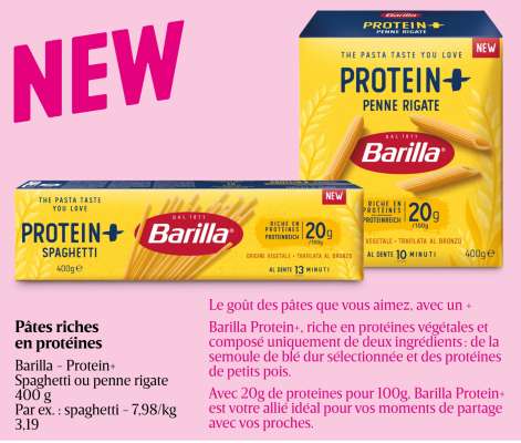 Barilla - Protein+ Spaghetti ou penne rigate