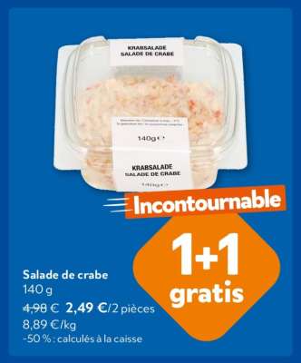 Salade de crabe
