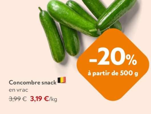 Concombre snack