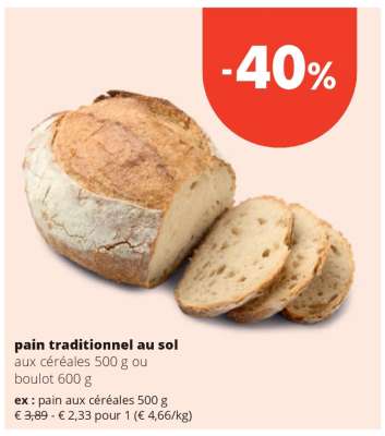 pain traditionnel au sol