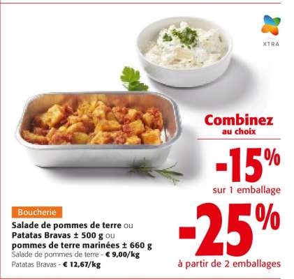 Salade de pommes de terre ou Patatas Bravas