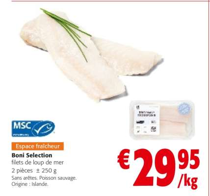 Boni Selection filets de loup de mer