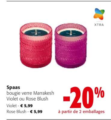 Spaas bougie verre Marrakesh