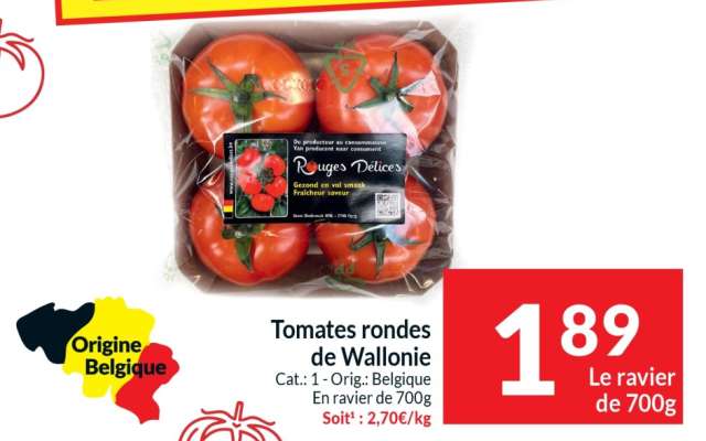 Tomates rondes de Wallonie