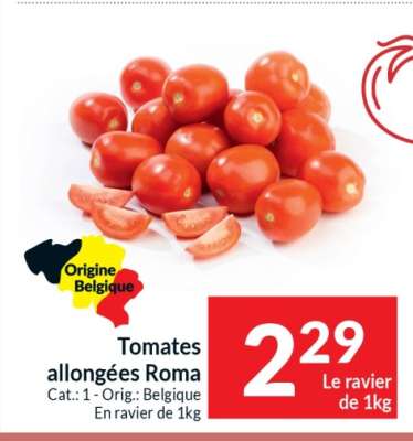 Tomates allongées Roma