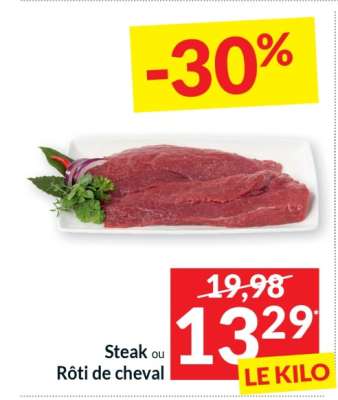 Steak ou Rôti de cheval