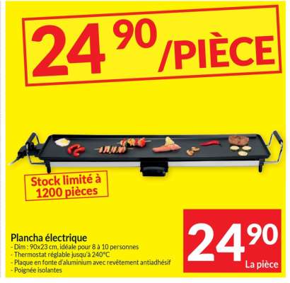 Plancha électrique