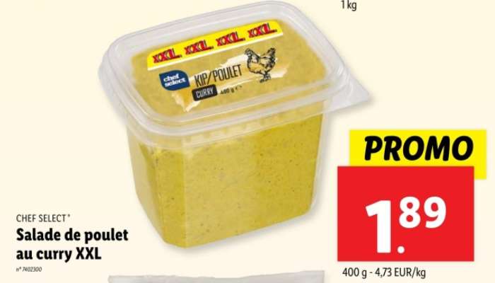 Salade de poulet au curry XXL