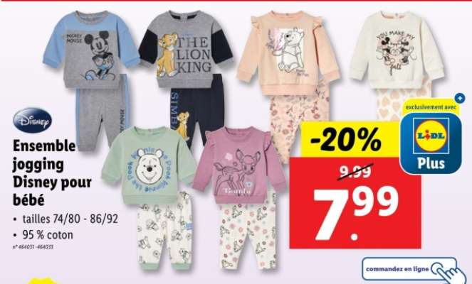 Ensemble jogging Disney pour bébé