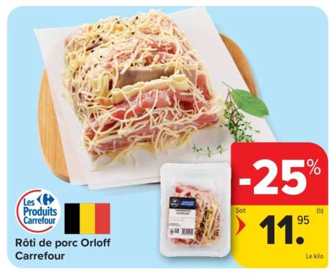 Rôti de porc Orloff Carrefour