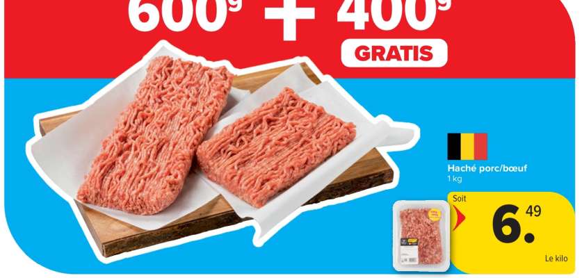 Haché porc/boeuf