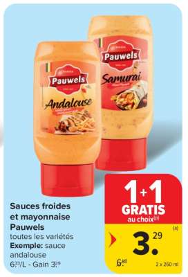 Sauces froides et mayonnaise Pauwels