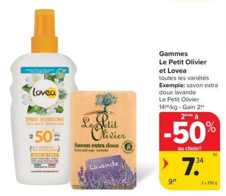 Gammes Le Petit Olivier et Lovea