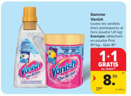 Gamme Vanish