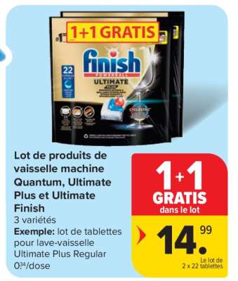 Finish Quantum, Ultimate Plus et Ultimate Finish