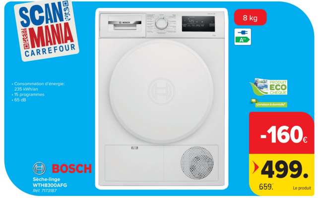 Bosch Sèche-linge WTH8300AFG