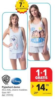 Pyjashort dame