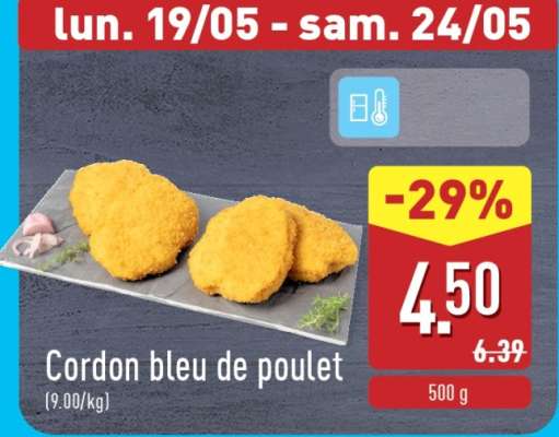 Cordon bleu de poulet