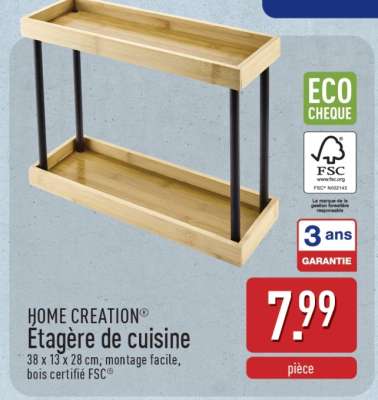 HOME CREATION® Étagère de cuisine
