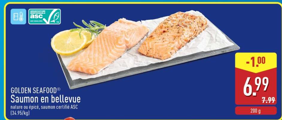 GOLDEN SEAFOOD Saumon en bellevue