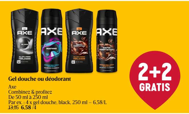 Gel douche ou déodorant