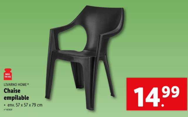 Chaise empilable