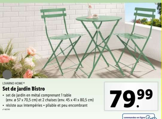 Set de jardin Bistro