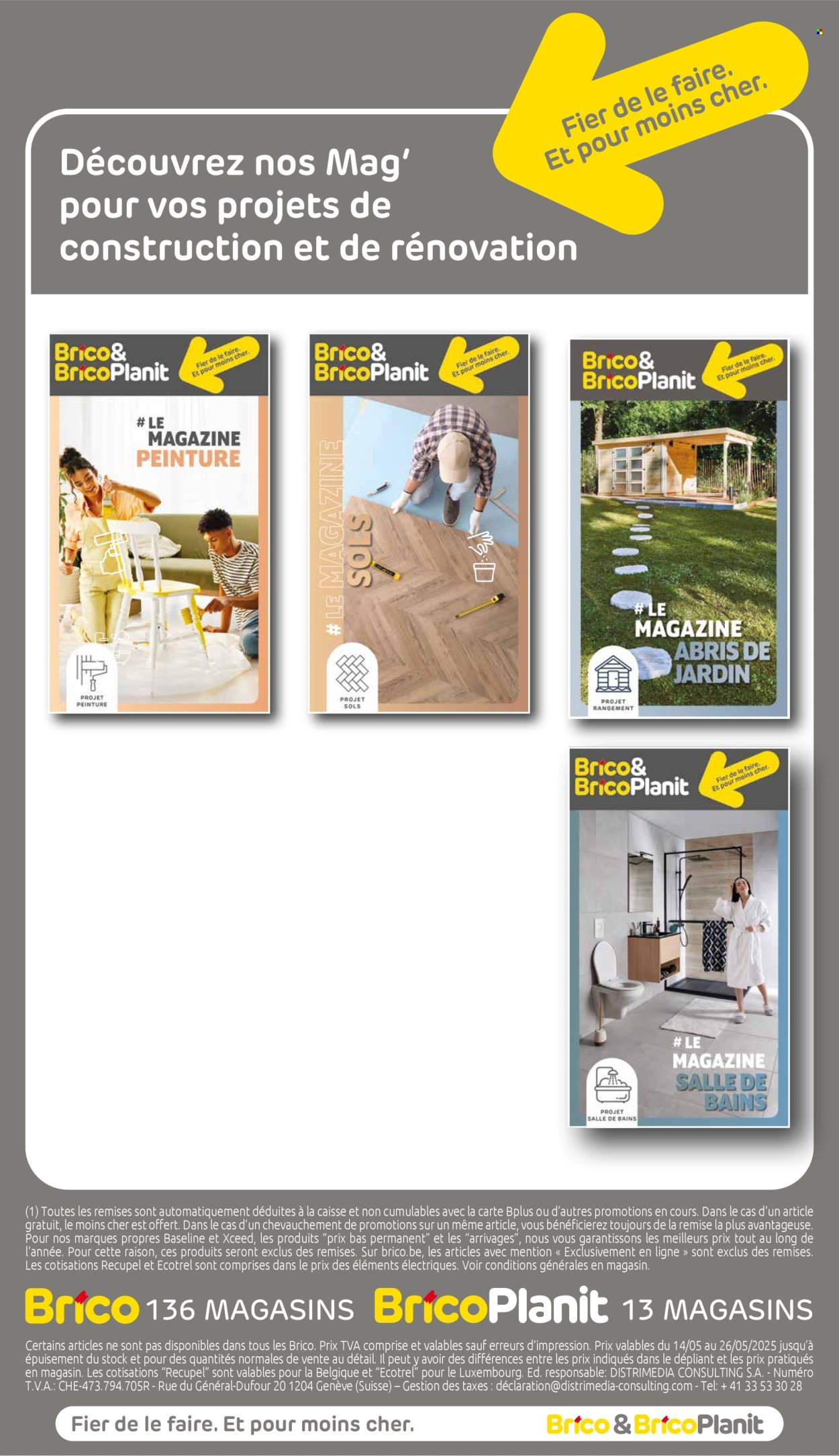 Catalogue Brico - 14/05/2025 - 26/05/2025. Page 1